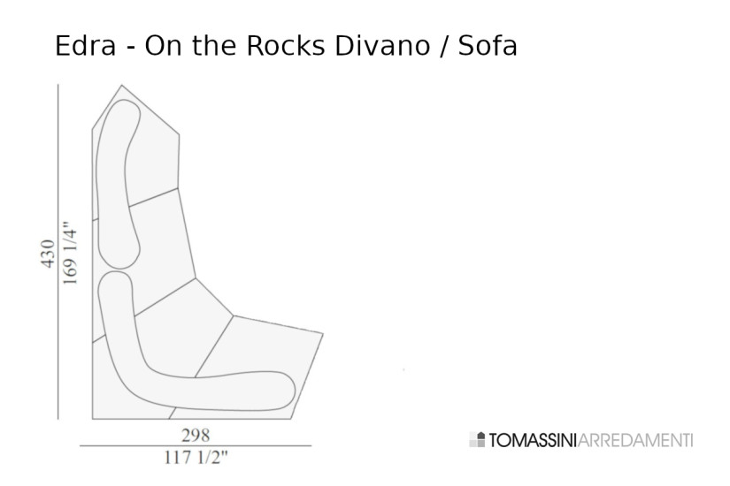 On The Rocks Gold Sofa Edra - 9