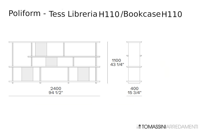 Libreria Tess Poliform - 4