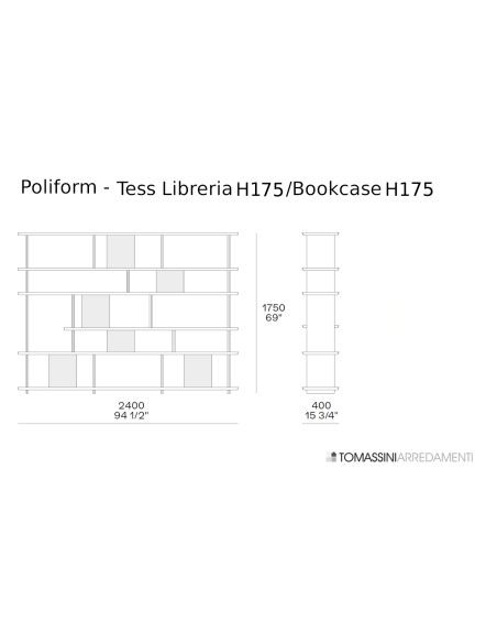 Libreria Tess Poliform - 5