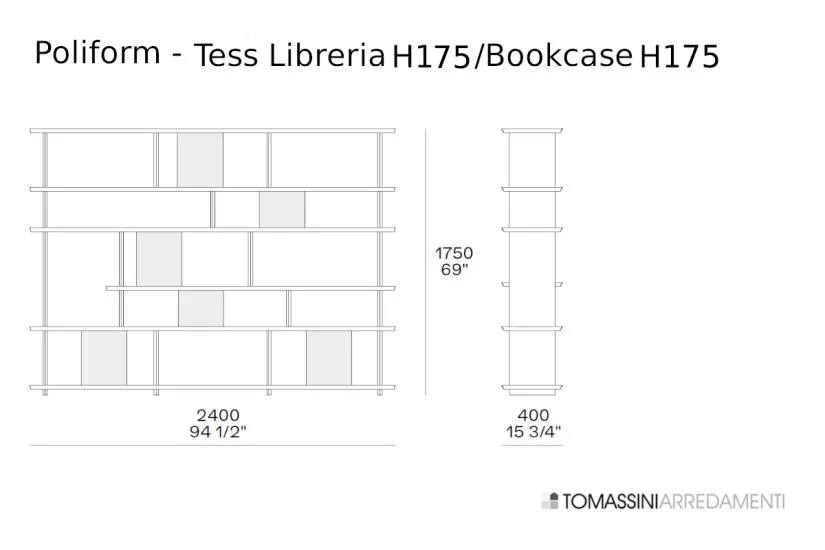 Libreria Tess Poliform - 5