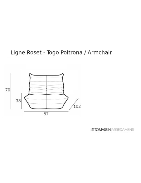 Fauteuil Togo rose (Offre Expo) Ligne Roset - 7