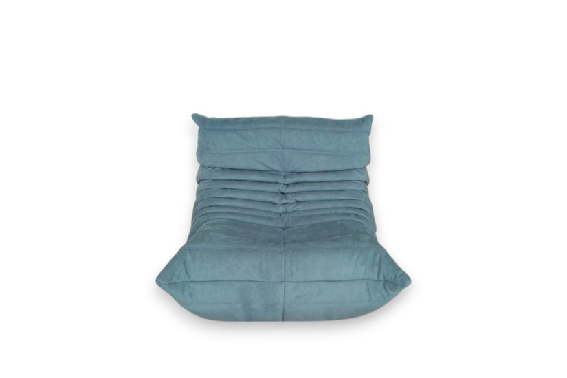 Togo Blue Armchair (Expo Offer) Ligne Roset - 6