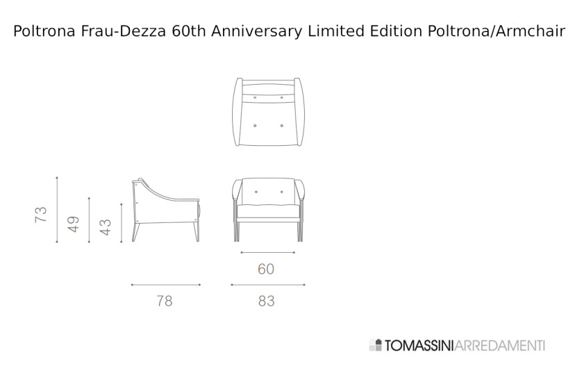 Fauteuil Dezza 60th Anniversary Limited Edition Poltrona Frau - 4