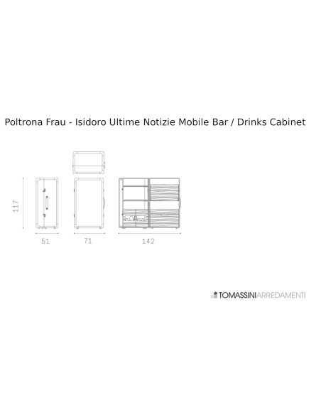 Meuble Bar Isidoro Ultime Notizie | Fornasetti Poltrona Frau - 7