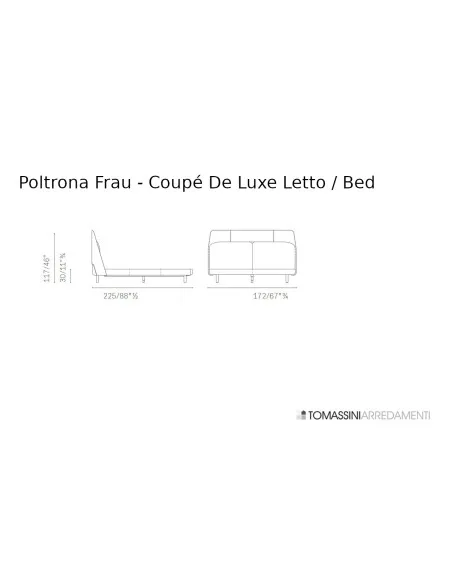 Coupé De Luxe Off-White Leather Bed (Expo Offer) Poltrona Frau - 5