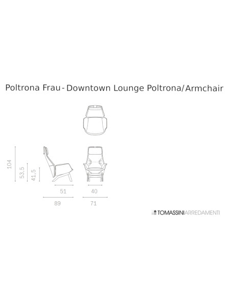 Poltrona Downtown Lounge Poltrona Frau - 7