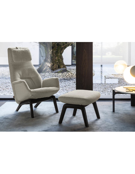 Fauteuil Downtown Lounge Poltrona Frau - 5
