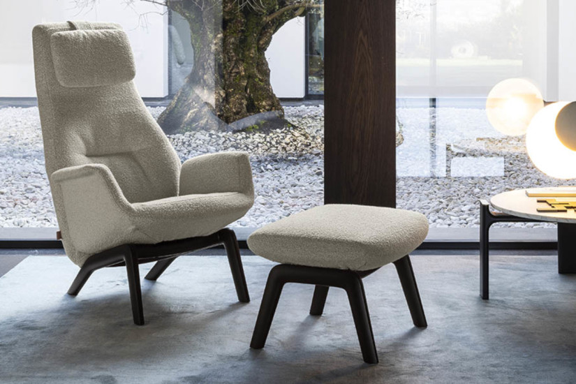 Downtown Lounge Armchair Poltrona Frau - 5