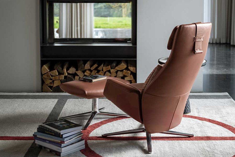 Downtown Lounge Armchair Poltrona Frau - 6