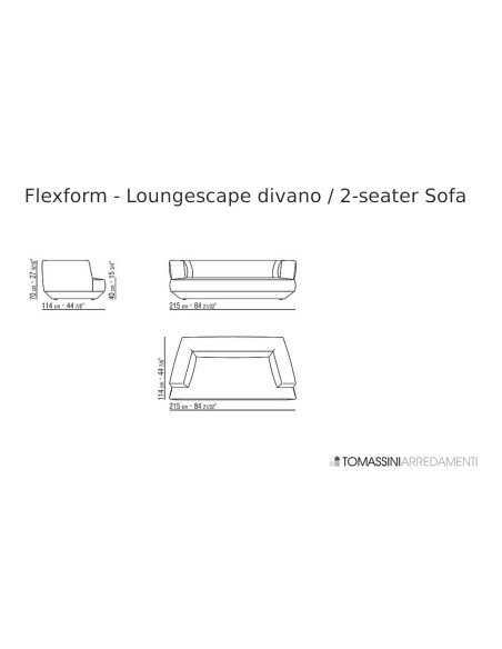 Canapé Loungescape Flexform - 7