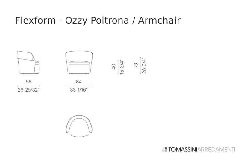 Ozzy Armchair Flexform - 7
