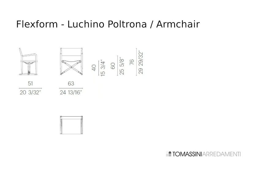 Luchino Armchair Flexform - 7
