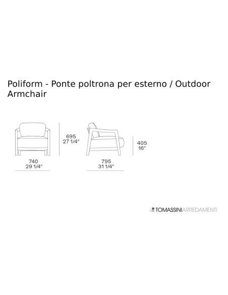 Poltrona Outdoor Ponte Poliform - 4