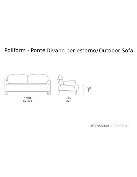 Divano Outdoor Ponte Poliform - 3