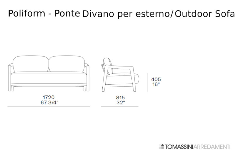 Divano Outdoor Ponte Poliform - 3