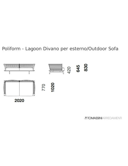 Outdoor Sofa Lagoon  - 1