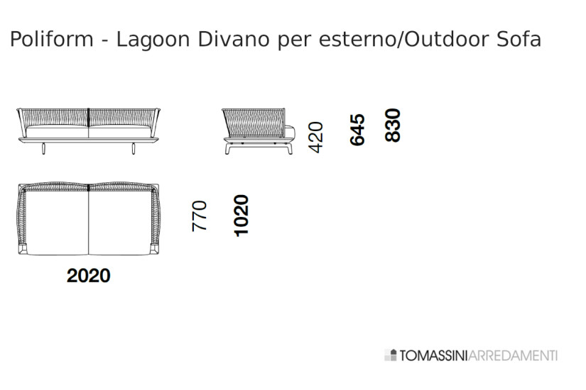 Outdoor Sofa Lagoon  - 1