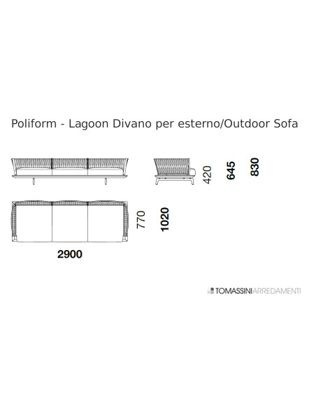 Divano Outdoor Lagoon  - 3