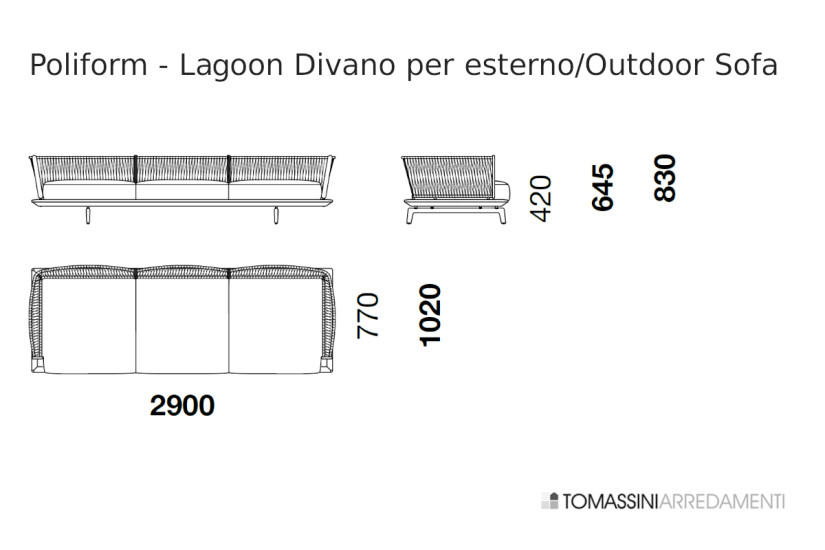 Divano Outdoor Lagoon  - 3