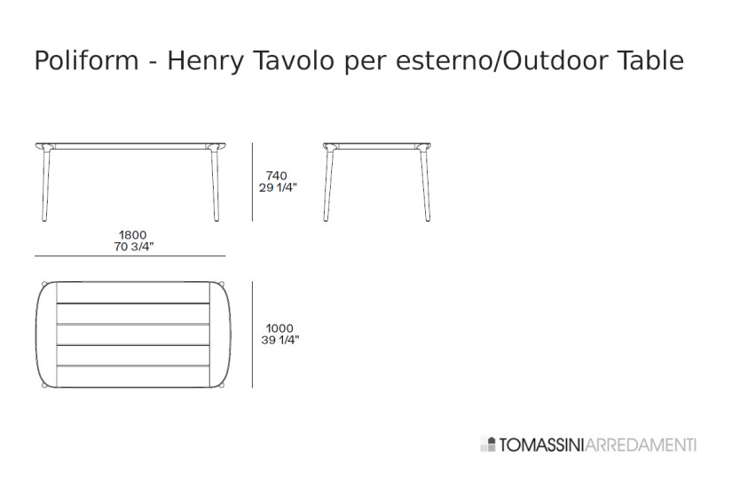 Tavolo per esterno Henry  - 6