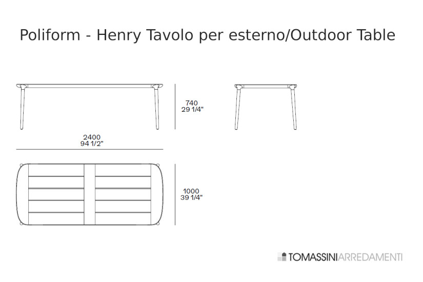 Tavolo per esterno Henry  - 7