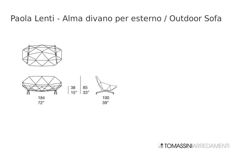 Alma Outdoor Sofa Paola Lenti - 7