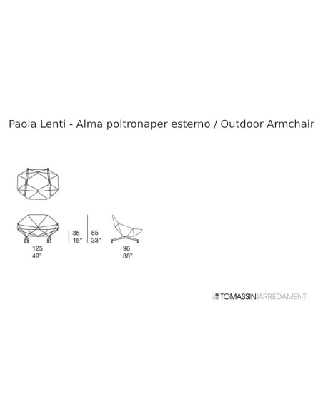 Alma Outdoor Armchair Paola Lenti - 3