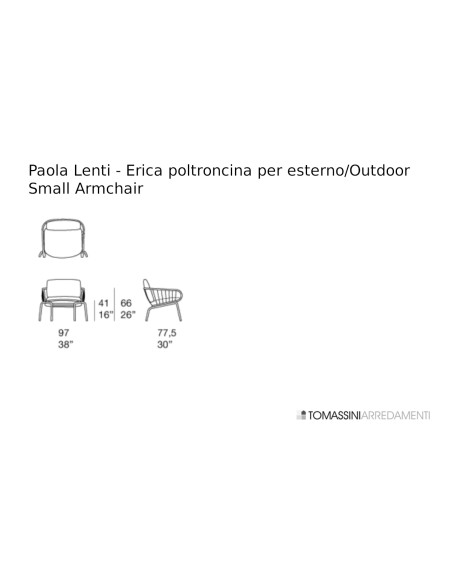 Petit fauteuil d'extérieur Erica Paola Lenti - 6