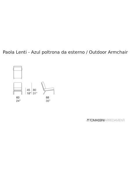 Fauteuil d'extérieur Azul Paola Lenti - 3