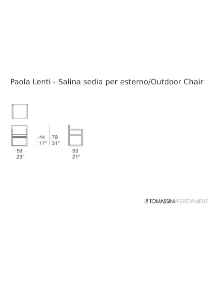 Chaise d'extérieur Salina Paola Lenti - 3