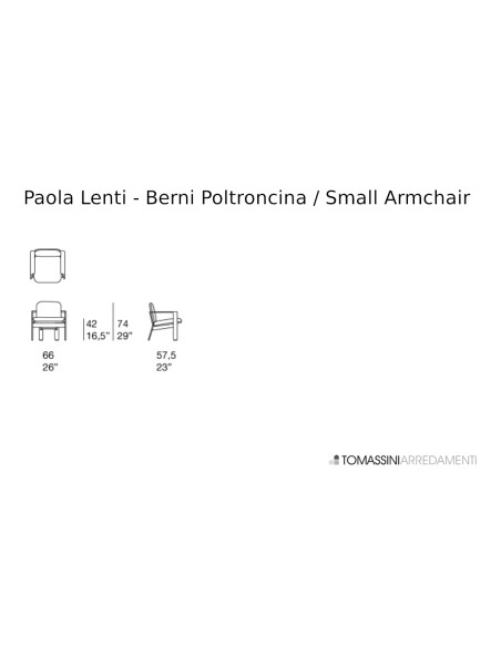 Berni Small Armchair Paola Lenti - 4