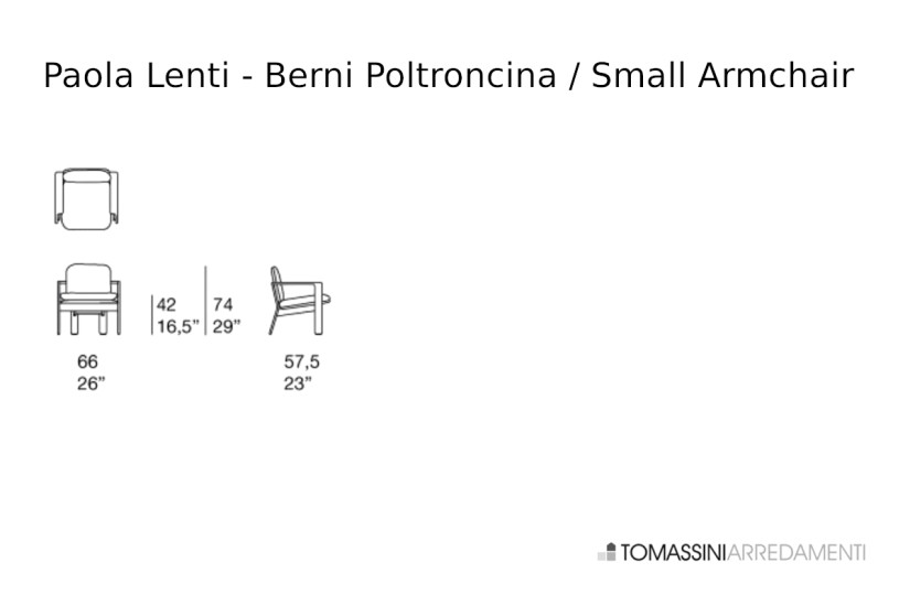 Berni Small Armchair Paola Lenti - 4