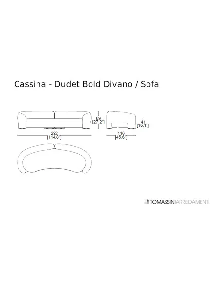 Dudet Bold Sofa Cassina - 3