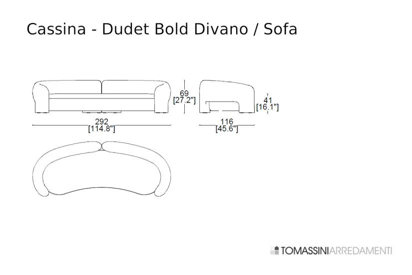 Dudet Bold Sofa Cassina - 3