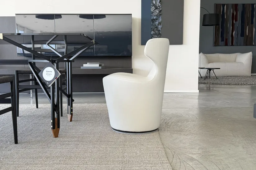 Sedia Mini Papilio in pelle bianca (Offerta Expo) B&B Italia - 2