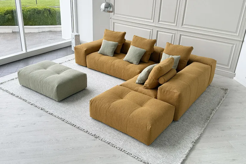 Pixel Orange Sofa (Expo Offer) Saba - 5