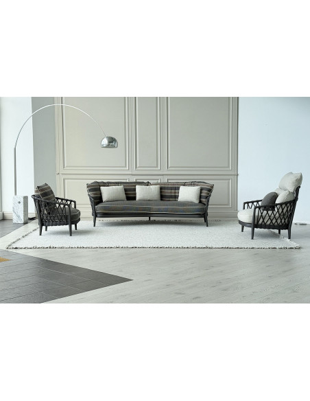 Divano per esterno Erica a righe (Offerta Expo) B&B Italia Outdoor - 1