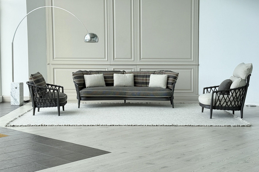 Divano per esterno Erica a righe (Offerta Expo) B&B Italia Outdoor - 1