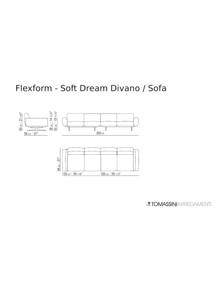 Divano Soft Dream in pelle bianca (Offerta Expo) Flexform - 7