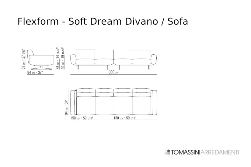Divano Soft Dream in pelle bianca (Offerta Expo) Flexform - 7
