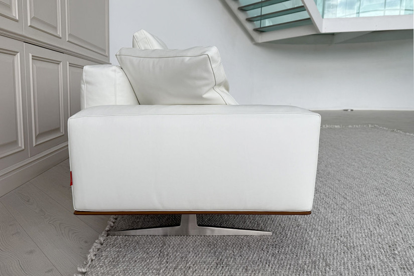 Canapé Soft Dream en cuir blanc (Offre Expo) Flexform - 5
