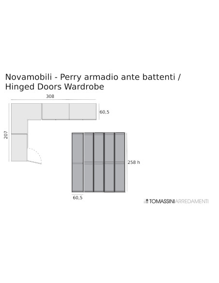 Perry Hinged Doors Wardrobe (Expo Offer)  - 9