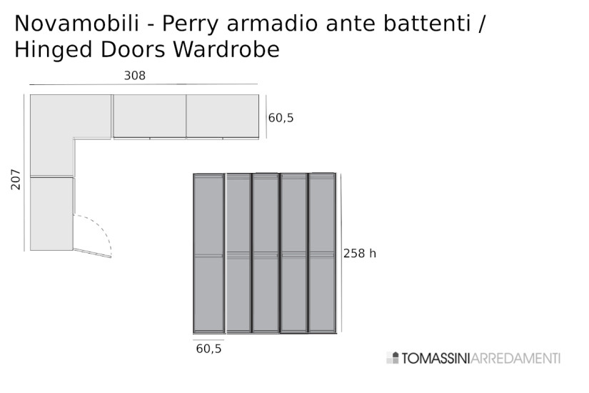 Armoire à portes battantes Perry (Offre Expo)  - 9