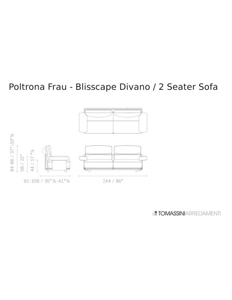 Canapé Blisscape Poltrona Frau - 7