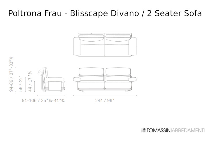 Canapé Blisscape Poltrona Frau - 7