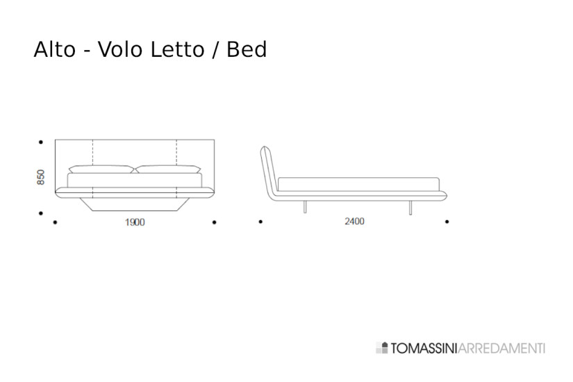Letto Volo Grigio (Offerta Expo) Alto - 7