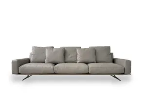 Divano Soft Dream in pelle grigia (Offerta Expo) Flexform - 7