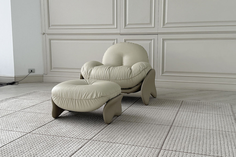 Squash Beige Armchair (Expo Offer) Poltrona Frau - 2