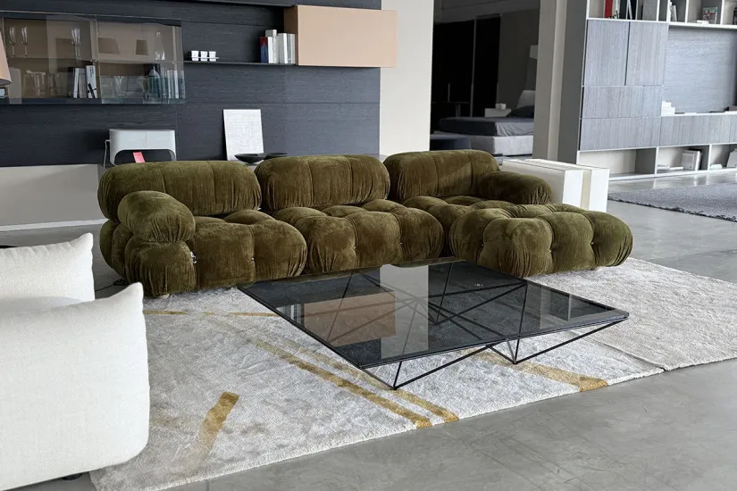 Camaleonda Olive Green Sofa with 4 Elements (Expo Offer) B&B Italia - 2