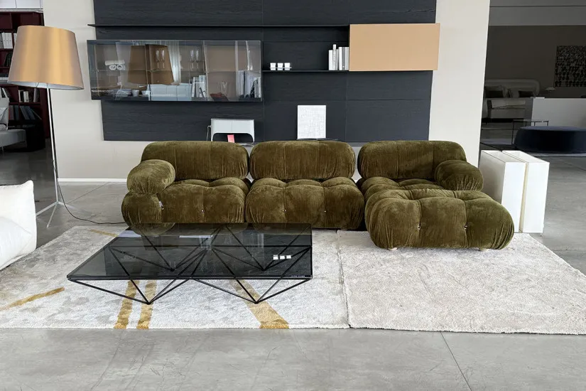 Camaleonda Olive Green Sofa with 4 Elements (Expo Offer) B&B Italia - 1